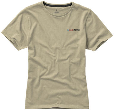 Женская футболка с короткими рукавами Nanaimo, цвет хаки  размер XS - 38012050- Фото №3