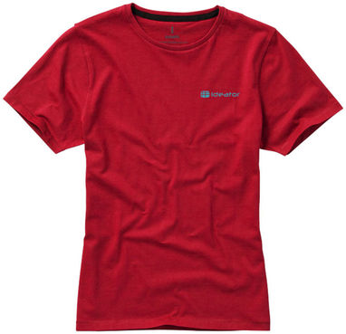 Женская футболка с короткими рукавами Nanaimo, цвет красный  размер S - 38012251- Фото №2