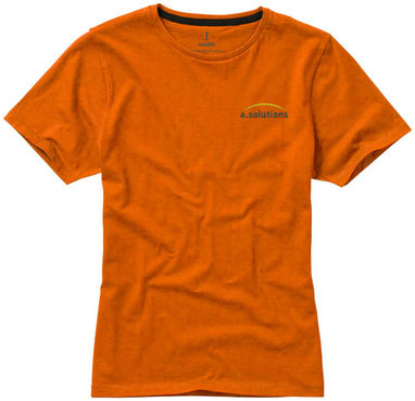 Женская футболка с короткими рукавами Nanaimo, цвет оранжевый  размер S - 38012331- Фото №3