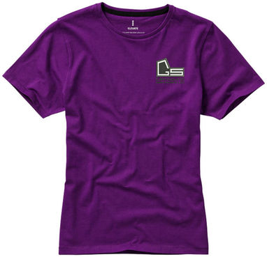 Женская футболка с короткими рукавами Nanaimo, цвет сливовый  размер XS - 38012380- Фото №3