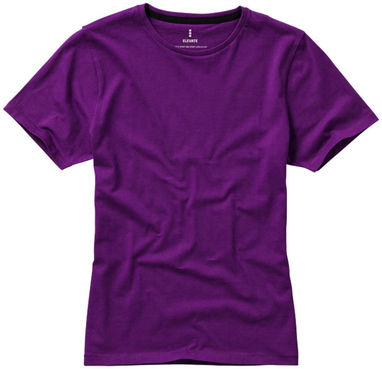 Женская футболка с короткими рукавами Nanaimo, цвет сливовый  размер S - 38012381- Фото №4