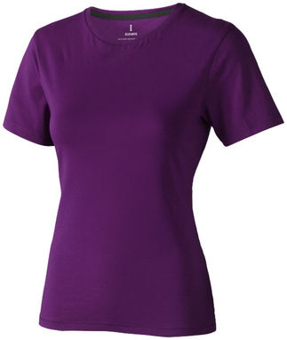 Женская футболка с короткими рукавами Nanaimo, цвет сливовый  размер XL - 38012384- Фото №1
