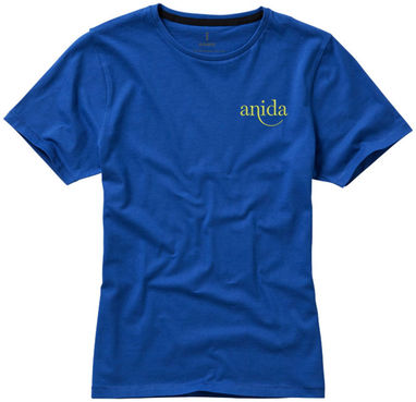 Женская футболка с короткими рукавами Nanaimo, цвет синий  размер S - 38012441- Фото №3
