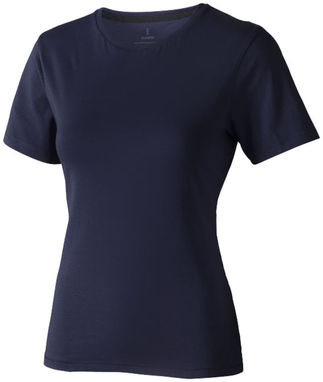 Женская футболка с короткими рукавами Nanaimo, цвет темно-синий  размер S - 38012491- Фото №1