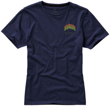 Женская футболка с короткими рукавами Nanaimo, цвет темно-синий  размер S - 38012491- Фото №3