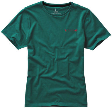 Жіноча футболка з короткими рукавами Nanaimo, колір зелений лісовий  розмір L - 38012603- Фото №2