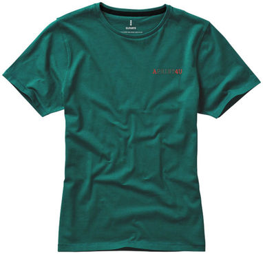 Жіноча футболка з короткими рукавами Nanaimo, колір зелений лісовий  розмір L - 38012603- Фото №3