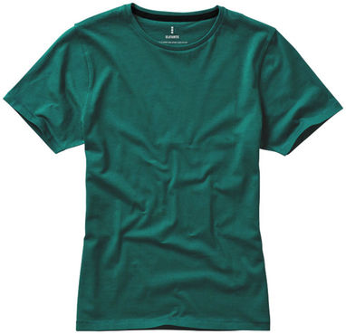 Жіноча футболка з короткими рукавами Nanaimo, колір зелений лісовий  розмір L - 38012603- Фото №4