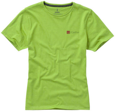 Женская футболка с короткими рукавами Nanaimo, цвет зеленое яблоко  размер L - 38012683- Фото №2
