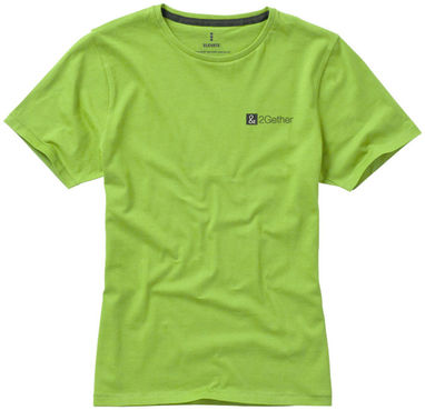 Женская футболка с короткими рукавами Nanaimo, цвет зеленое яблоко  размер L - 38012683- Фото №3