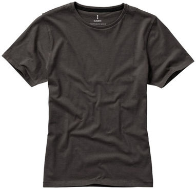 Женская футболка с короткими рукавами Nanaimo, цвет антрацит  размер S - 38012951- Фото №4