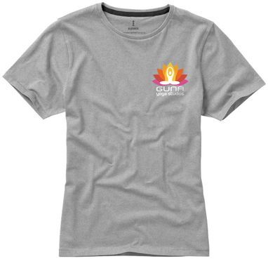 Женская футболка с короткими рукавами Nanaimo, цвет серый меланж  размер XS - 38012960- Фото №2