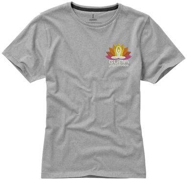Женская футболка с короткими рукавами Nanaimo, цвет серый меланж  размер XS - 38012960- Фото №3