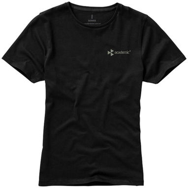 Женская футболка с короткими рукавами Nanaimo, цвет сплошной черный  размер S - 38012991- Фото №3