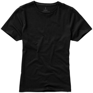 Женская футболка с короткими рукавами Nanaimo, цвет сплошной черный  размер L - 38012993- Фото №4