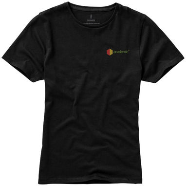 Женская футболка с короткими рукавами Nanaimo, цвет сплошной черный  размер XL - 38012994- Фото №2