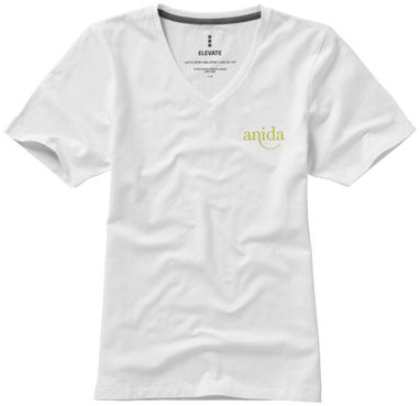 Женская футболка с короткими рукавами Kawartha, цвет белый  размер S - 38017011- Фото №2