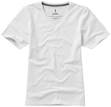 Женская футболка с короткими рукавами Kawartha, цвет белый  размер S - 38017011- Фото №4