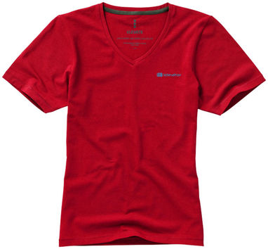 Женская футболка с короткими рукавами Kawartha, цвет красный  размер S - 38017251- Фото №2