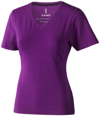 Жіноча футболка з короткими рукавами Kawartha, колір сливовий  розмір XS - 38017380- Фото №1