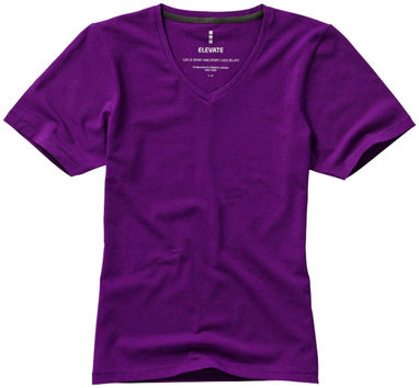 Жіноча футболка з короткими рукавами Kawartha, колір сливовий  розмір XS - 38017380- Фото №4