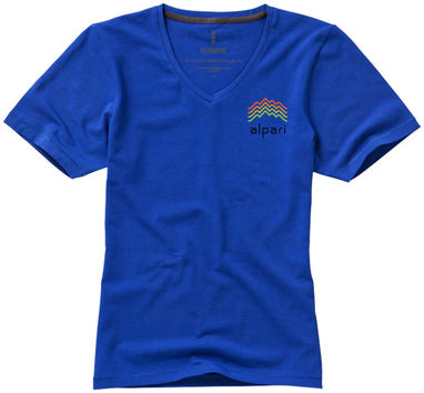 Женская футболка с короткими рукавами Kawartha, цвет синий  размер S - 38017441- Фото №2