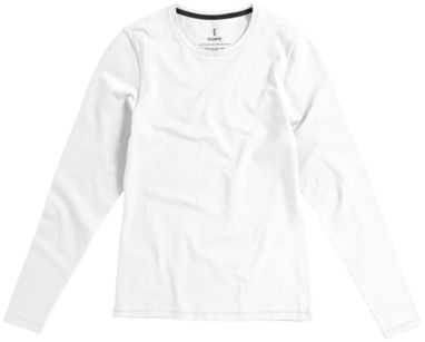 Женская футболка с длинными рукавами Ponoka, цвет белый  размер XXL - 38019015- Фото №3