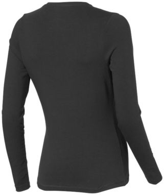 Женская футболка с длинными рукавами Ponoka, цвет антрацит  размер XS - 38019950- Фото №4
