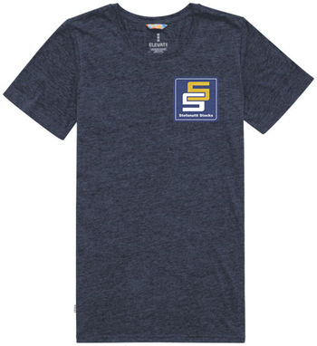 Жіноча футболка з короткими рукавами Sarek, колір темно-синій - 38021491- Фото №2