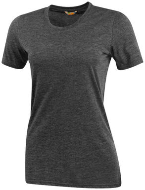 Жіноча футболка з короткими рукавами Sarek, колір темно-сірий - 38021980- Фото №1