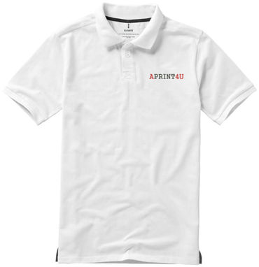 Рубашка поло с короткими рукавами Calgary, цвет белый  размер XS - 38080010- Фото №3