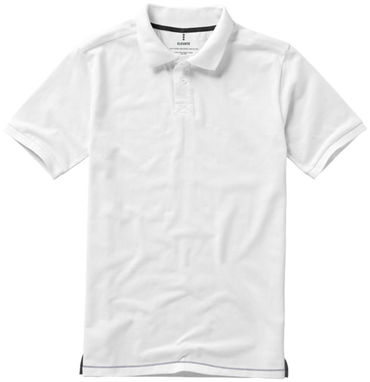Рубашка поло с короткими рукавами Calgary, цвет белый, темно-синий  размер XS - 38080030- Фото №4