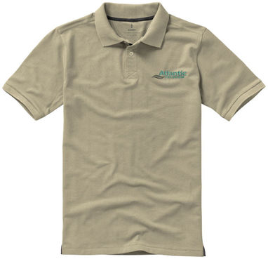 Рубашка поло с короткими рукавами Calgary, цвет хаки  размер L - 38080053- Фото №3
