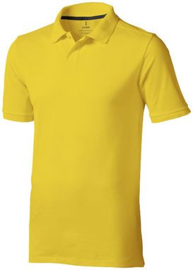 Рубашка поло с короткими рукавами Calgary, цвет желтый  размер XS - 38080100- Фото №1