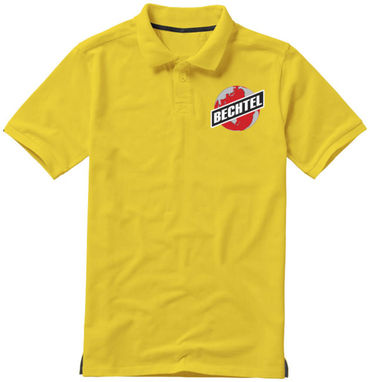 Рубашка поло с короткими рукавами Calgary, цвет желтый  размер XS - 38080100- Фото №2
