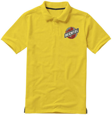 Рубашка поло с короткими рукавами Calgary, цвет желтый  размер XS - 38080100- Фото №3
