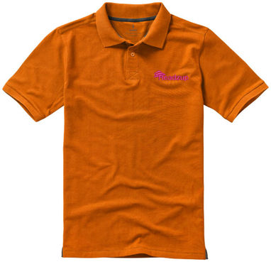 Рубашка поло с короткими рукавами Calgary, цвет оранжевый  размер XS - 38080330- Фото №3
