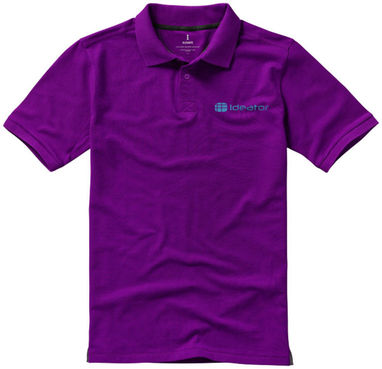 Рубашка поло с короткими рукавами Calgary, цвет сливовый  размер S - 38080381- Фото №2