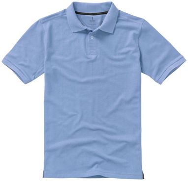 Рубашка поло с короткими рукавами Calgary, цвет светло-синий  размер L - 38080403- Фото №4