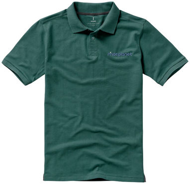 Рубашка поло с короткими рукавами Calgary, цвет зеленый лесной  размер XS - 38080600- Фото №3