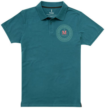 Рубашка поло с короткими рукавами Calgary, цвет зеленый лесной  размер XS - 38080600- Фото №4