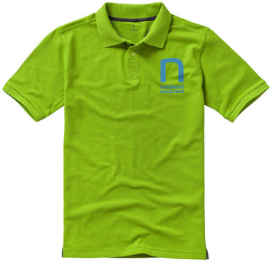 Рубашка поло с короткими рукавами Calgary, цвет зеленое яблоко  размер S - 38080681- Фото №2