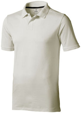 Рубашка поло с короткими рукавами Calgary, цвет светло-серый  размер XS - 38080900- Фото №1