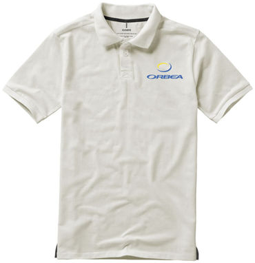 Рубашка поло с короткими рукавами Calgary, цвет светло-серый  размер XL - 38080904- Фото №2