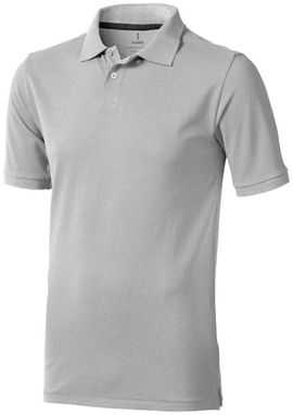 Сорочка поло з короткими рукавами Calgary, колір сірий меланж  розмір S - 38080961- Фото №1
