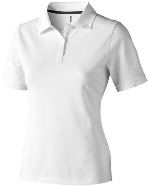 Женская рубашка поло с короткими рукавами Calgary, цвет белый  размер S - 38081011- Фото №1