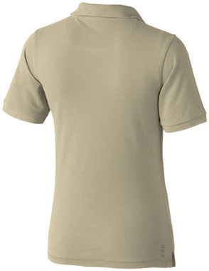 Женская рубашка поло с короткими рукавами Calgary, цвет хаки  размер M - 38081052- Фото №5