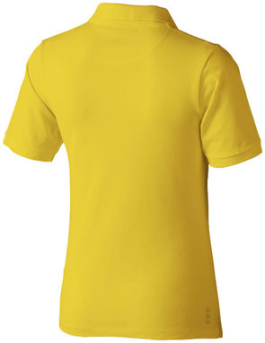 Женская рубашка поло с короткими рукавами Calgary, цвет желтый  размер M - 38081102- Фото №5