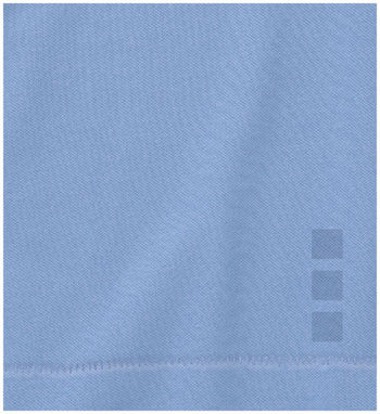 Женская рубашка поло с короткими рукавами Calgary, цвет светло-синий  размер XS - 38081400- Фото №7