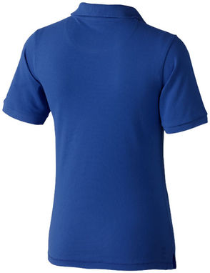 Женская рубашка поло с короткими рукавами Calgary, цвет синий  размер XS - 38081440- Фото №5